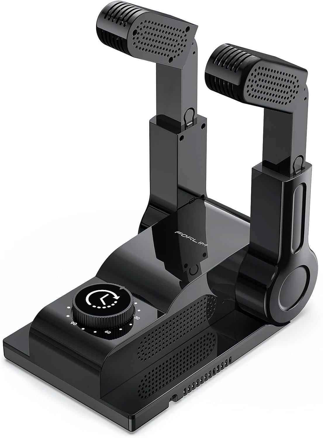 FORLIM boot dryer with telescopic bendable dry ports and heated forced air (105°F–140°F) for shoes boots and gloves