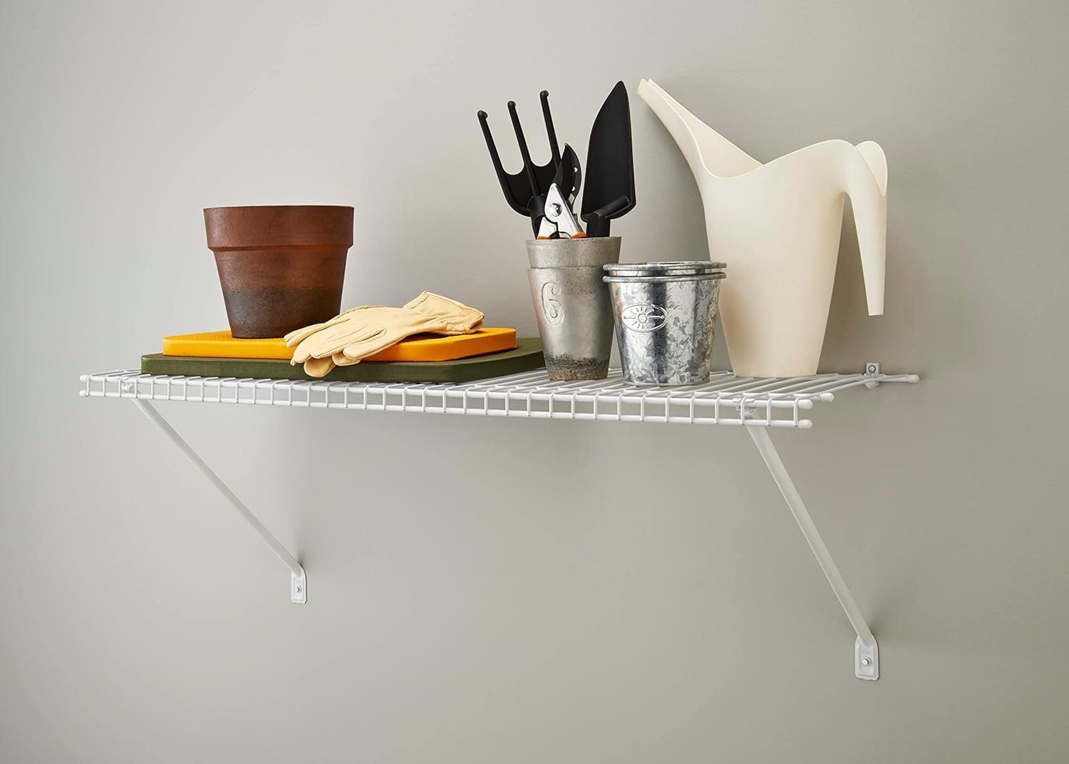 ClosetMaid 3-ft wire shelf kit with hardware vinyl-coated steel wall-mounted closet and pantry storage