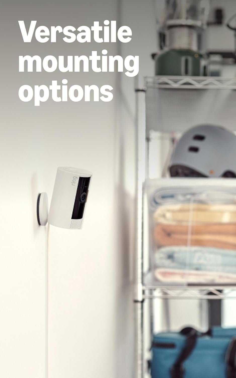 Ring Indoor Cam with 1080p HD video, color night vision, two-way audio, privacy cover, and Alexa integration