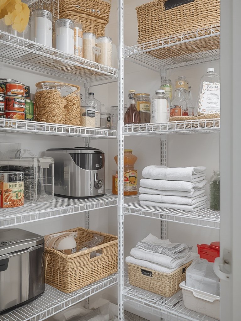 wire shelving in action