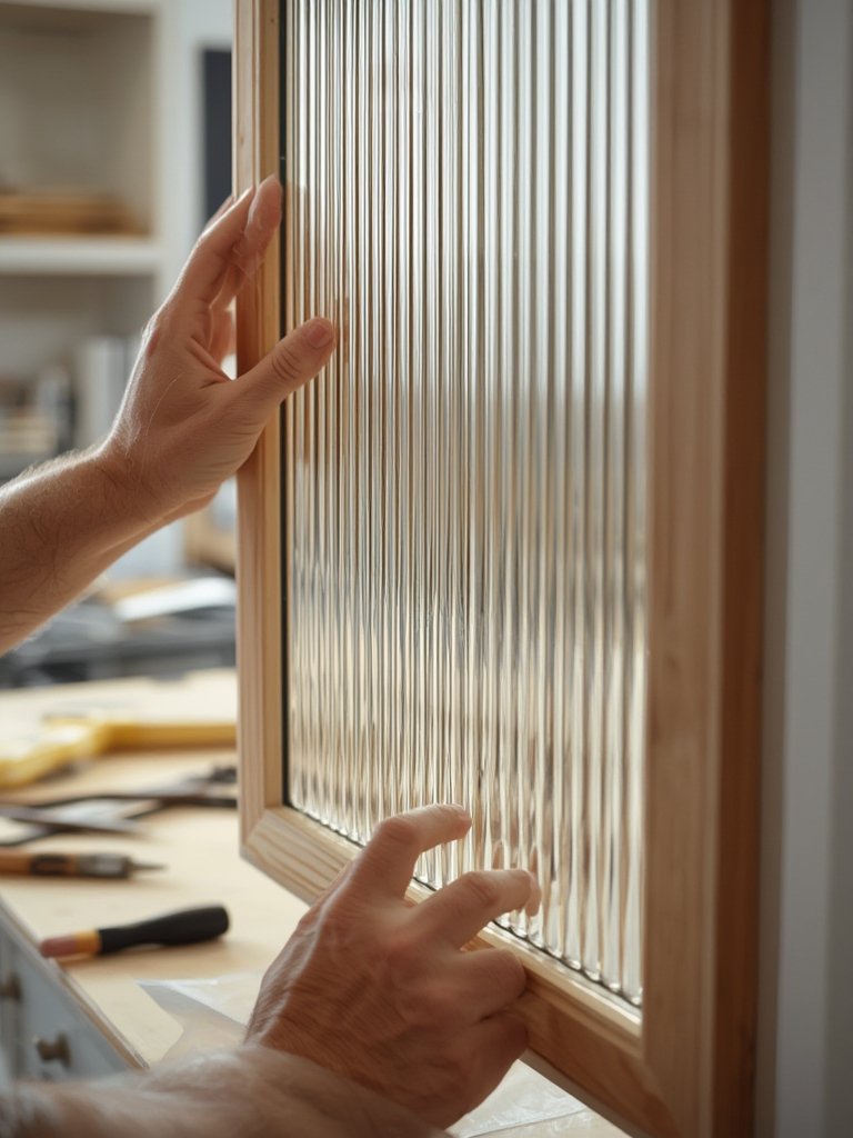 fluted glass cabinet - Illustration 2