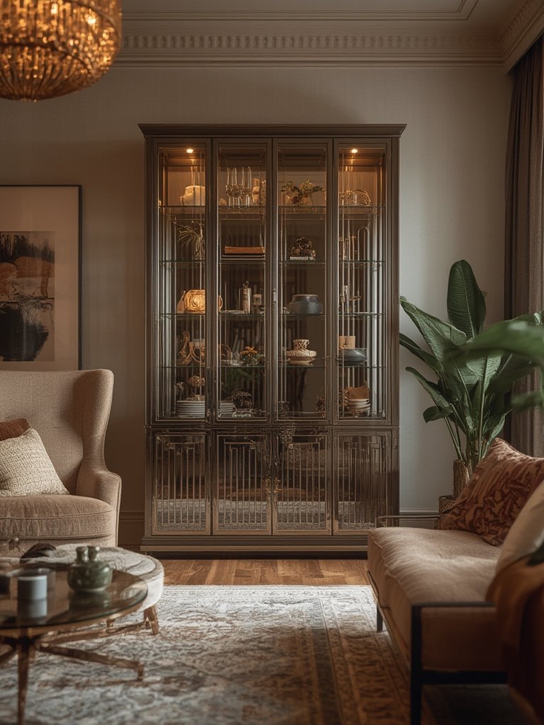 fluted glass cabinet - Illustration 3