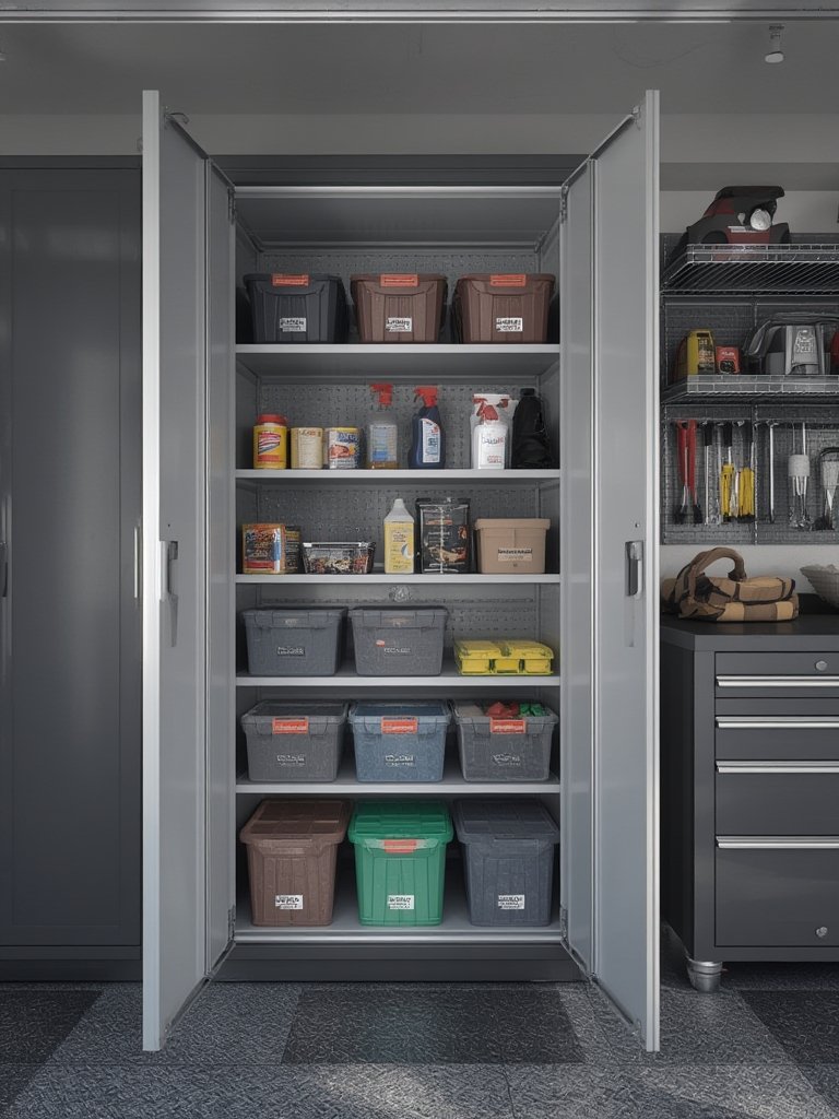 storage cabinet in action