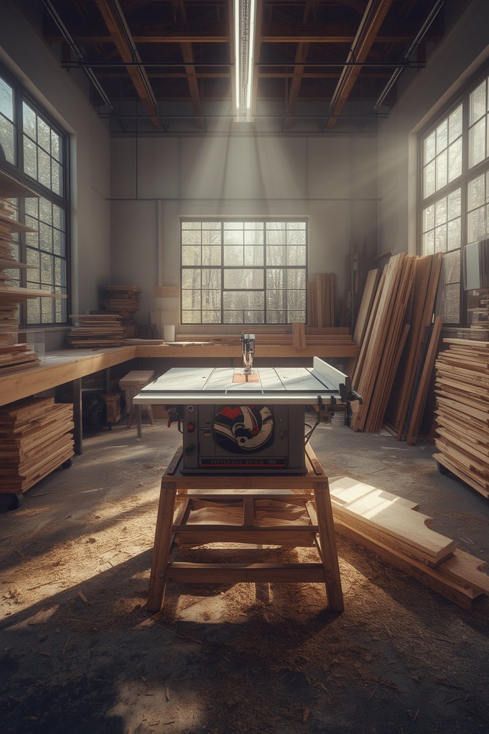 how is wood cut when ripping with a table saw