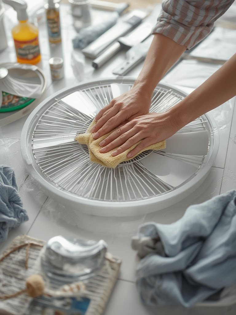 how to clean a fan