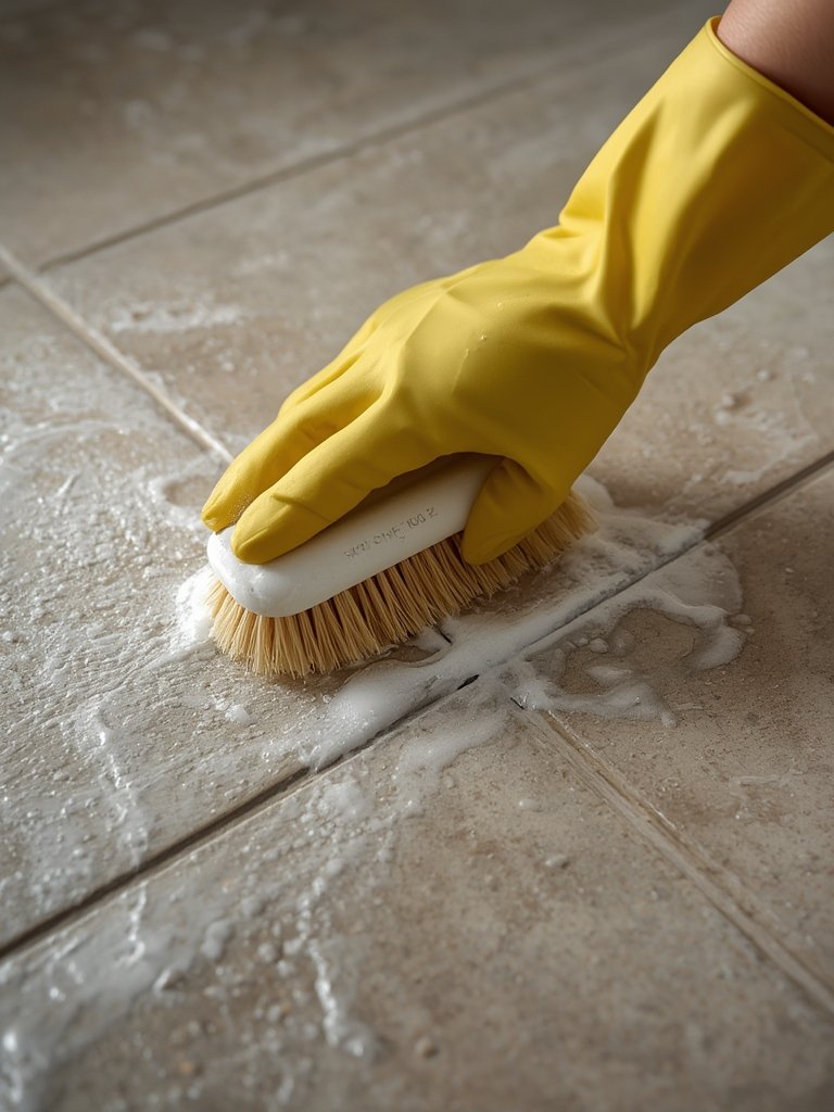 how to clean grout lines - Illustration 2