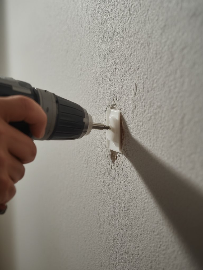 how to install plastic drywall anchors - Illustration 2