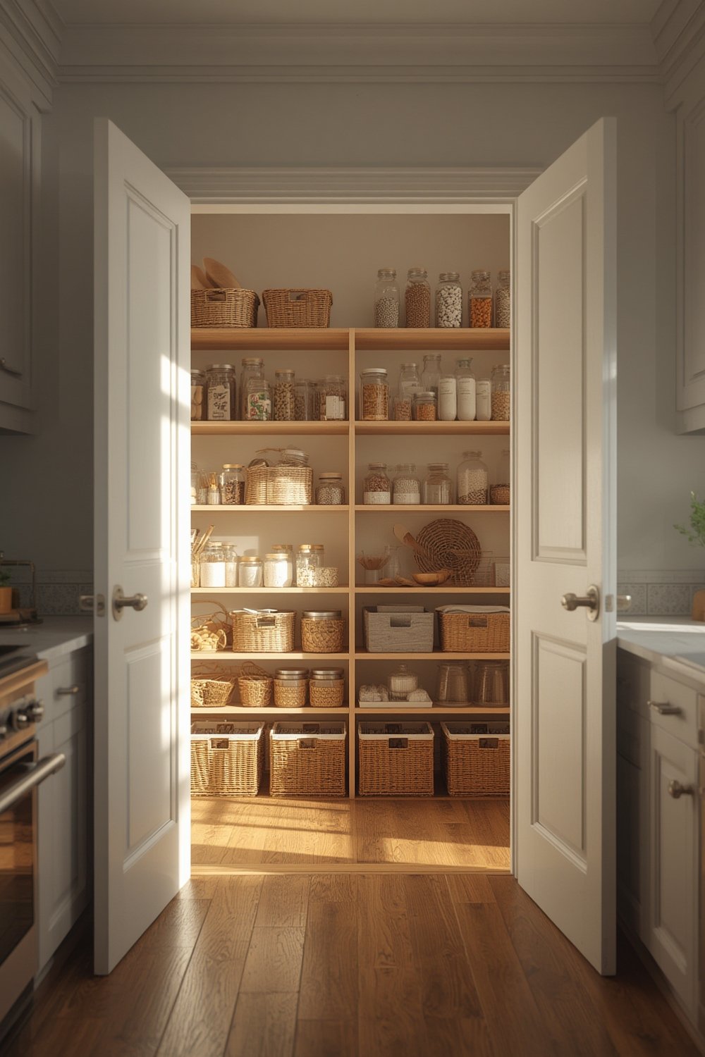 how to organize kitchen pantry