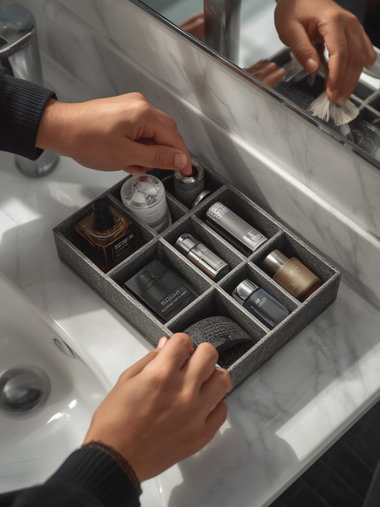 mens bathroom organizer - Illustration 2