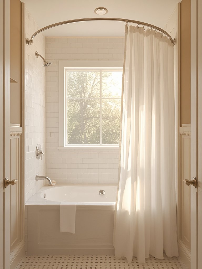 moen curved tension shower rod - Illustration 3