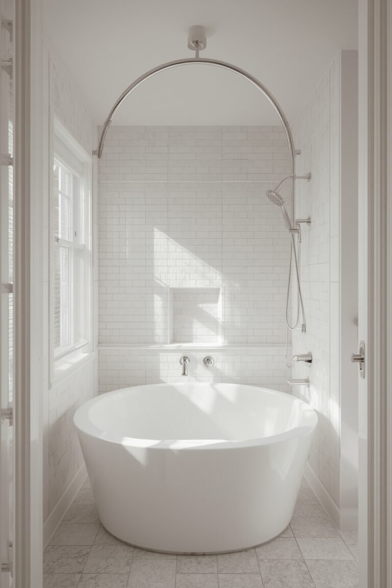 moen curved tension shower rod