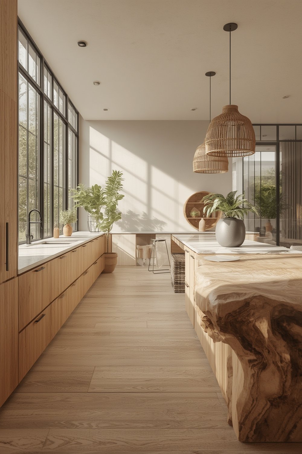 organic modern kitchen - Illustration 1