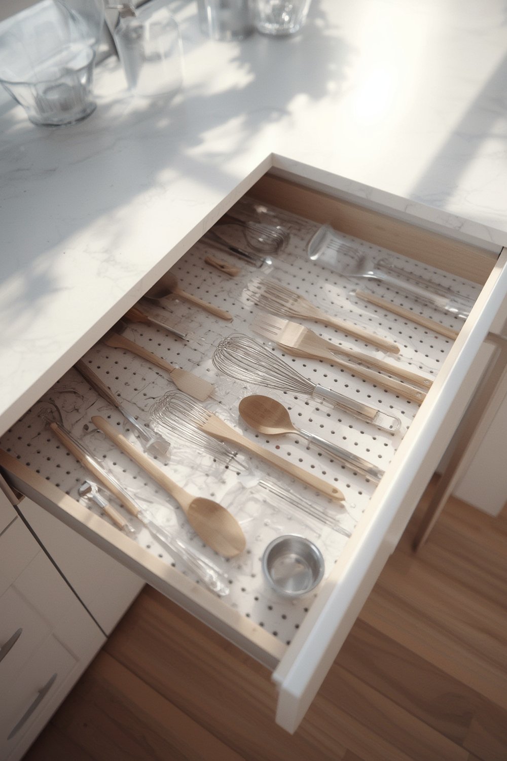 pegboard drawer organizer