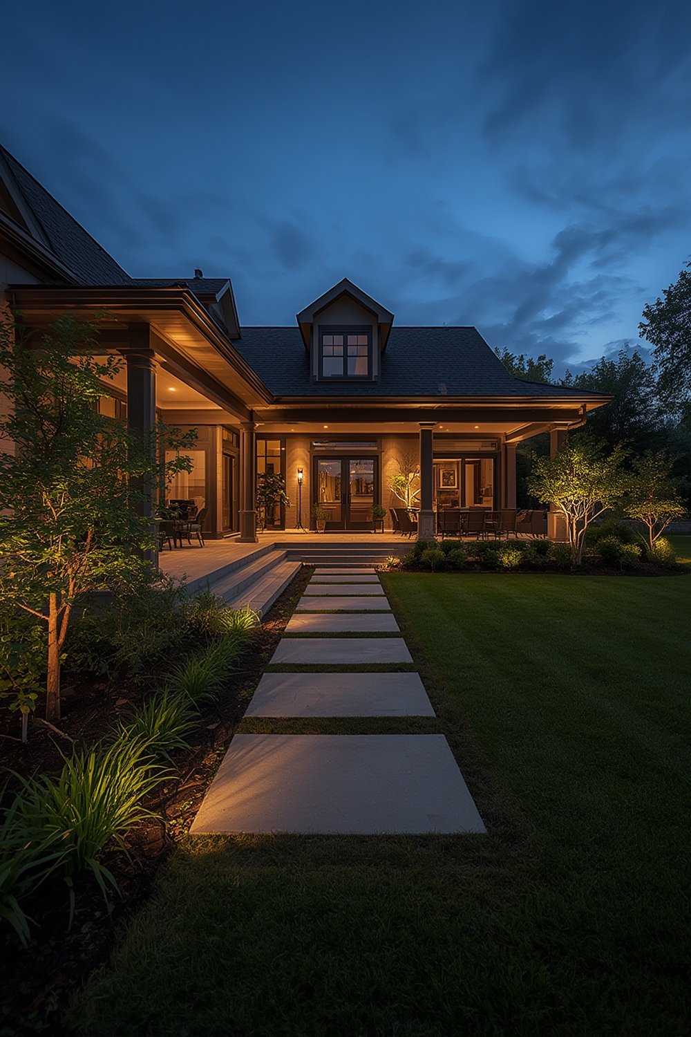 permanent outdoor lights - Illustration 1