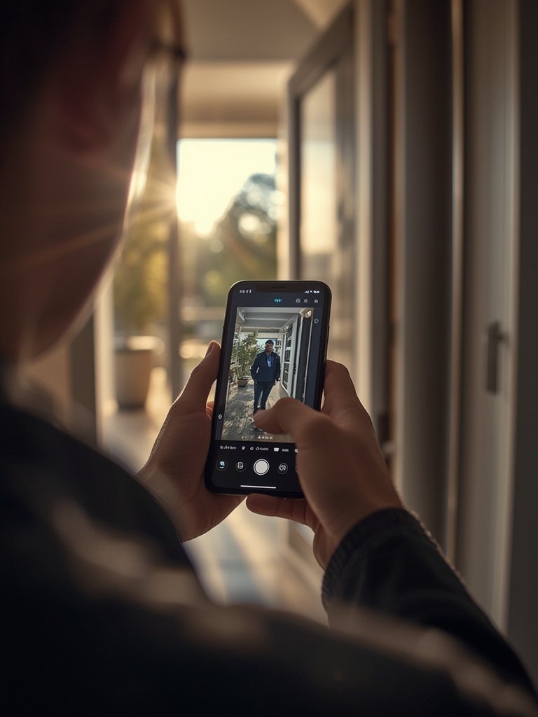 video doorbell in action