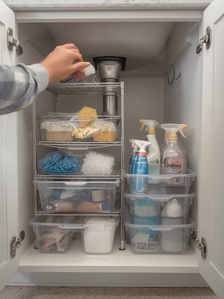 under kitchen sink storage ideas - Illustration 2