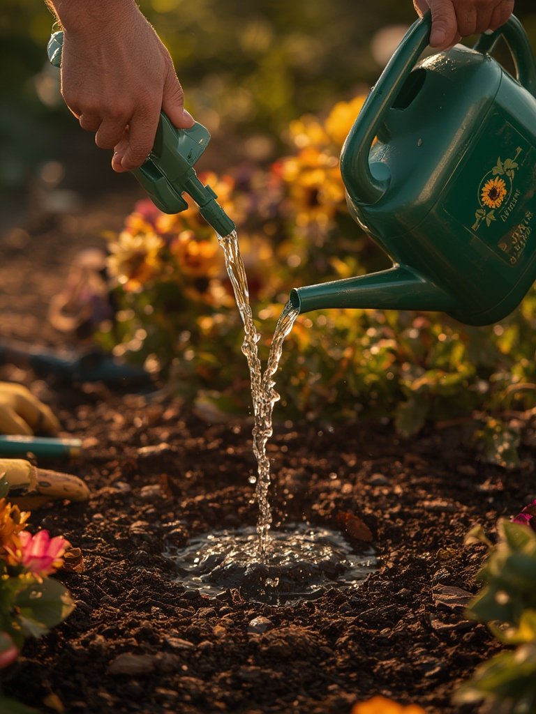watering can in action