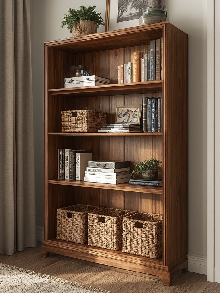 bookshelf storage in action