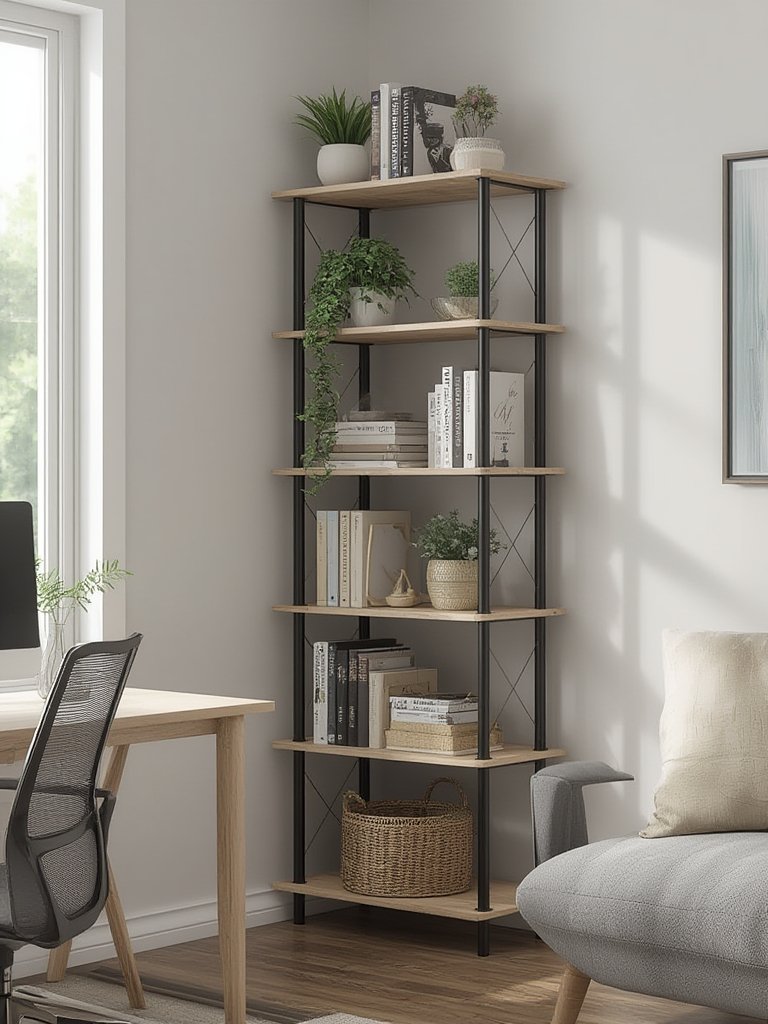 corner shelf in action