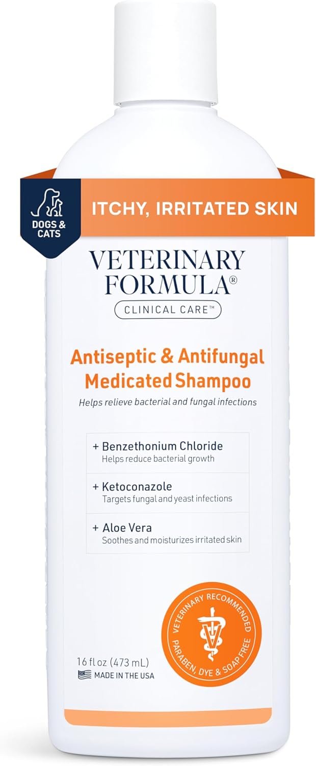 Veterinary Formula Clinical Care Antifungal Shampoo for Dogs & Cats—Does It Really Soothe Irritated Skin? 13 618vQo0izpL. AC SL1500 HearthSide Picks