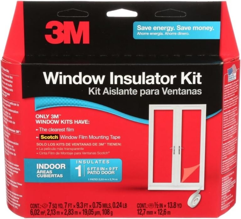 Frost King V73/4T Shrink Film Window Insulation Kit Review (2026): Draft Sealing for 4 Windows 10 Frost King V73/4T clear shrink film installed on an indoor window to reduce drafts