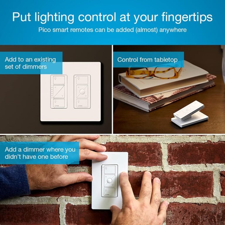 Lutron Caseta Smart Dimmer: No-Neutral Install, Pico Remote, and Reliable Voice/App Control 4 Lutron Caseta smart dimmer switch kit with Pico remote for 3-way lighting control (no neutral required)