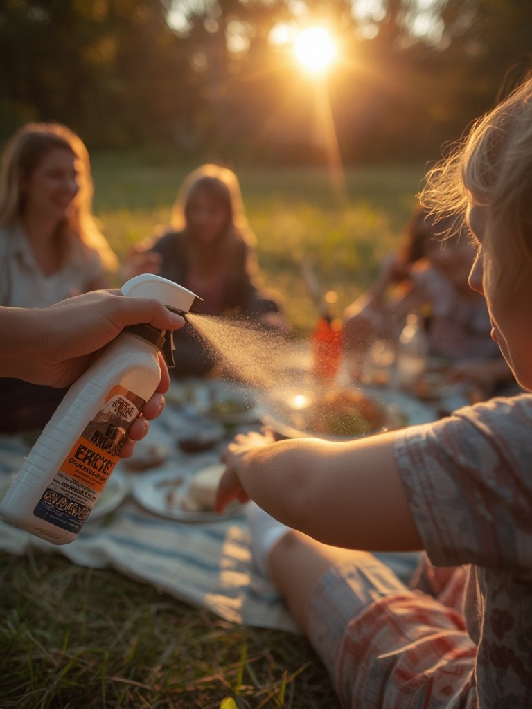 Insect repellent in action