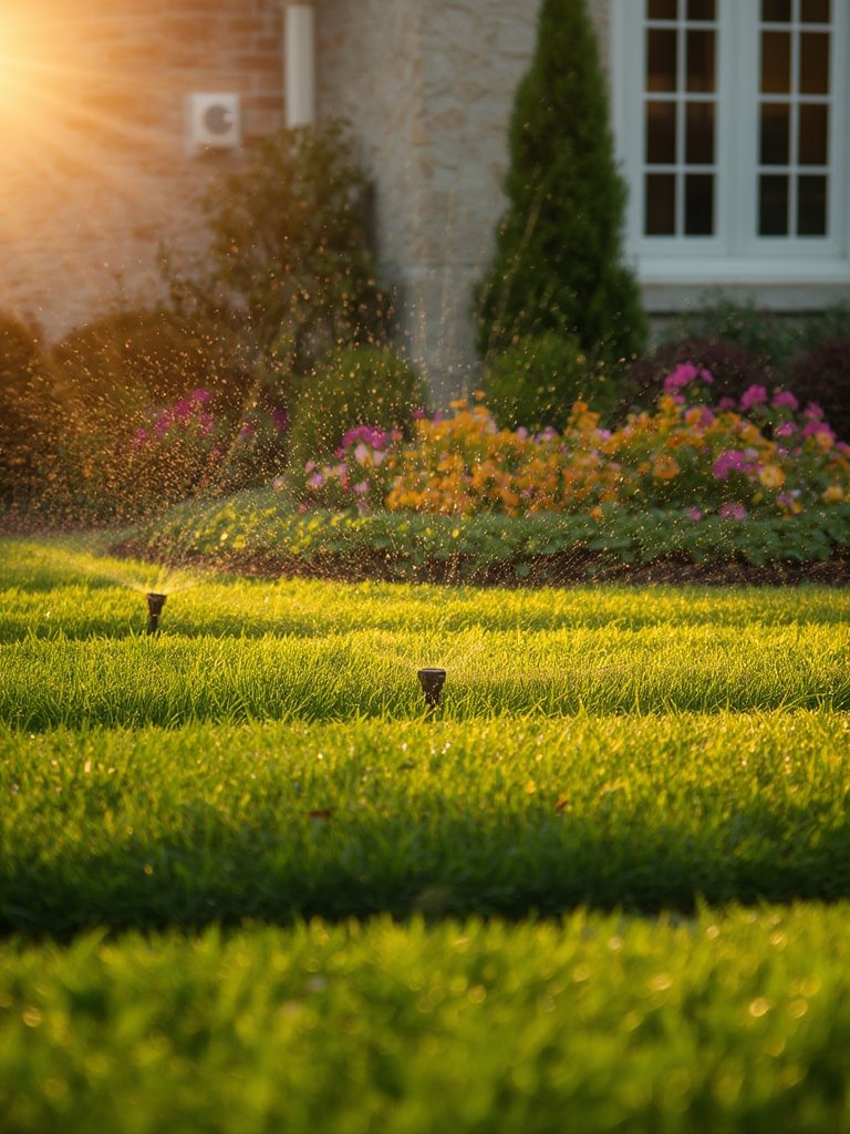 smart sprinkler in action