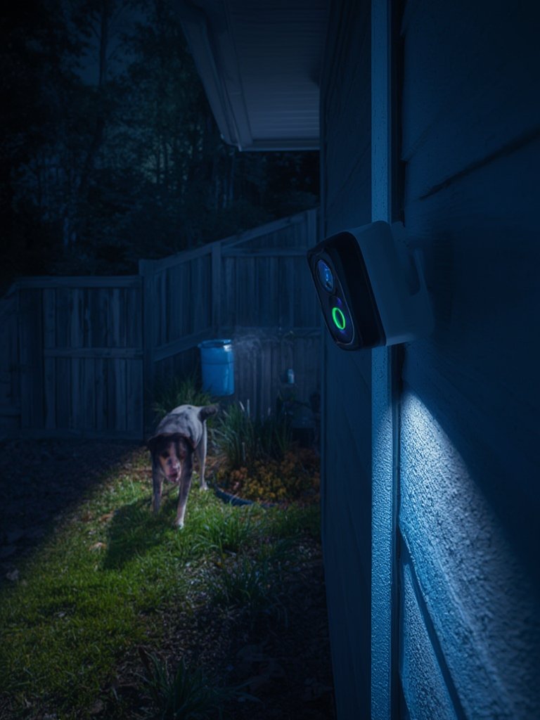 security camera in action