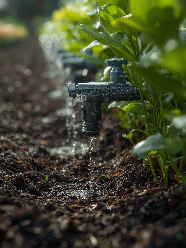 drip manifold in action