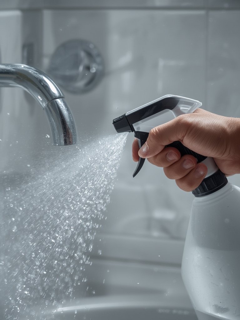 sprayer bottle in action