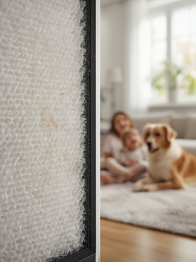 Should You Choose the LEVOIT Core 300-P Pet Filter for Allergies and Pet Hair? 2 pet filter in action