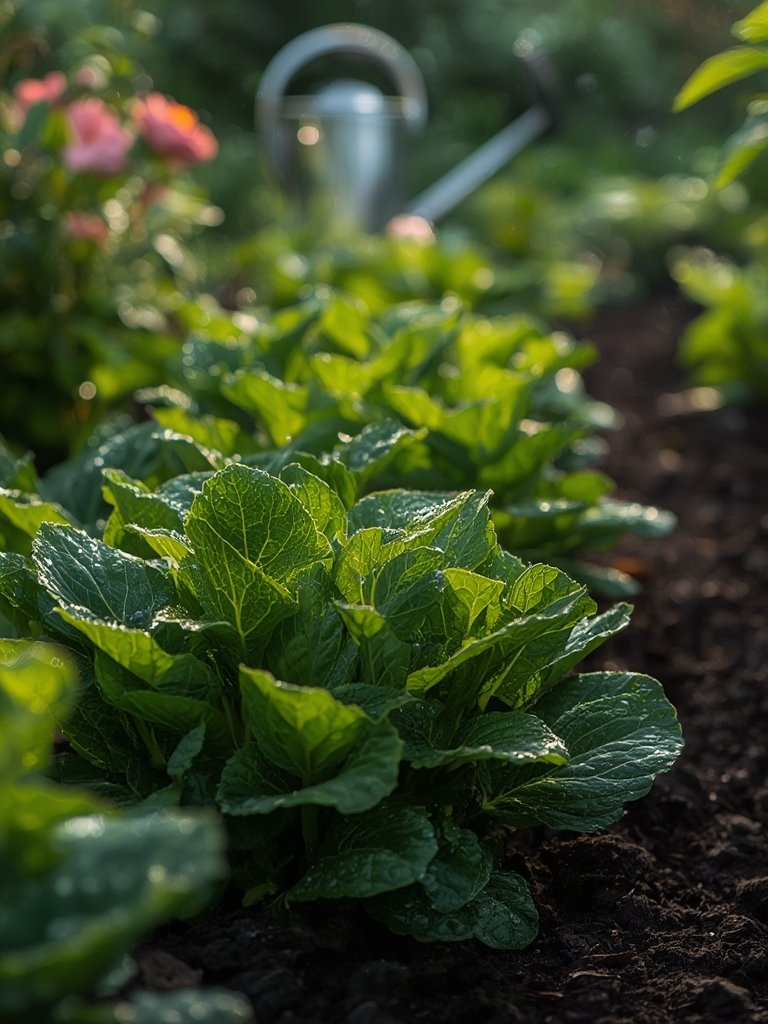 plant fertilizer in action