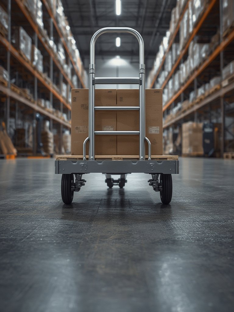 folding handtruck in action