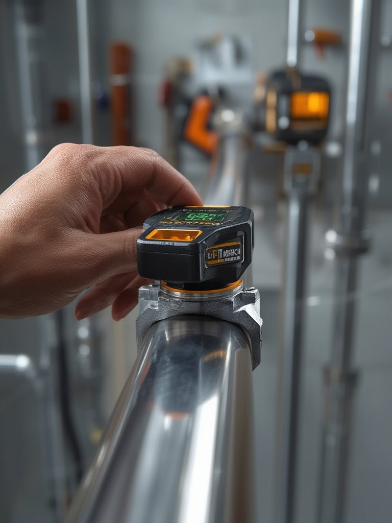 Should You Buy the Klein Tools 935DAG for Miter Saw and Conduit Work? 2 digital level in action