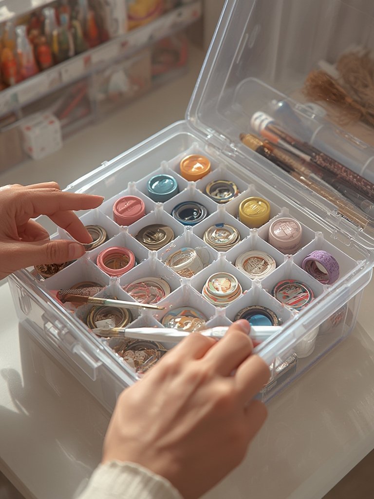 craft organizer in action