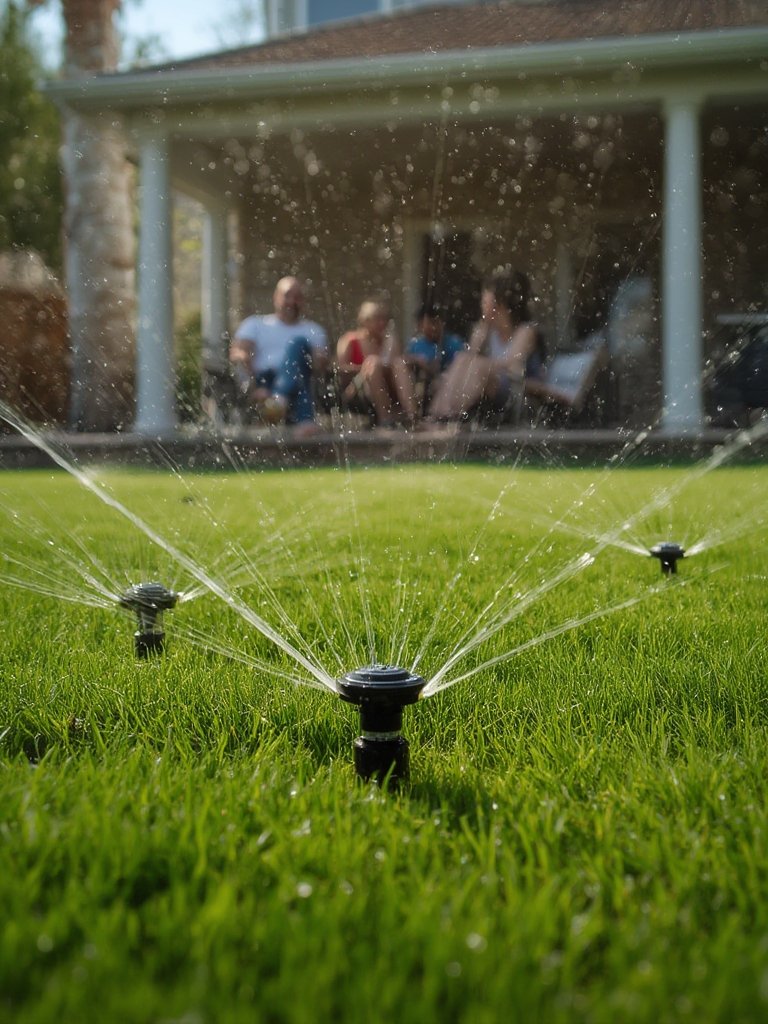 smart sprinkler in action