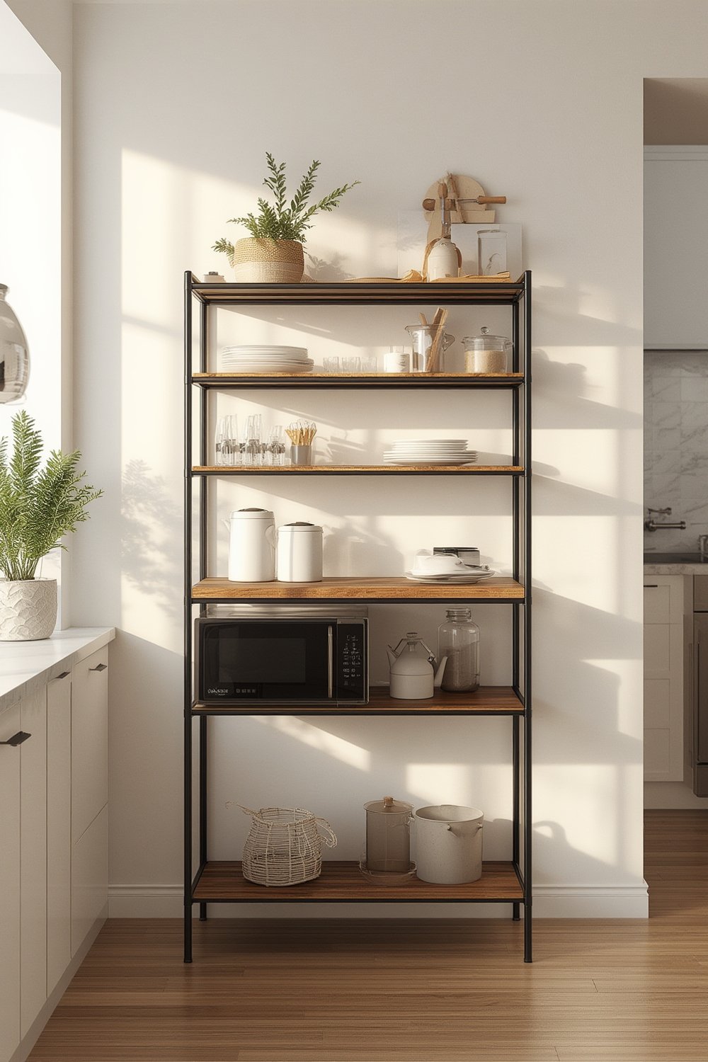 VASAGLE Baker’s Rack with Power Outlets for Small Kitchens: A Smart Buy? 1 bakers rack product view
