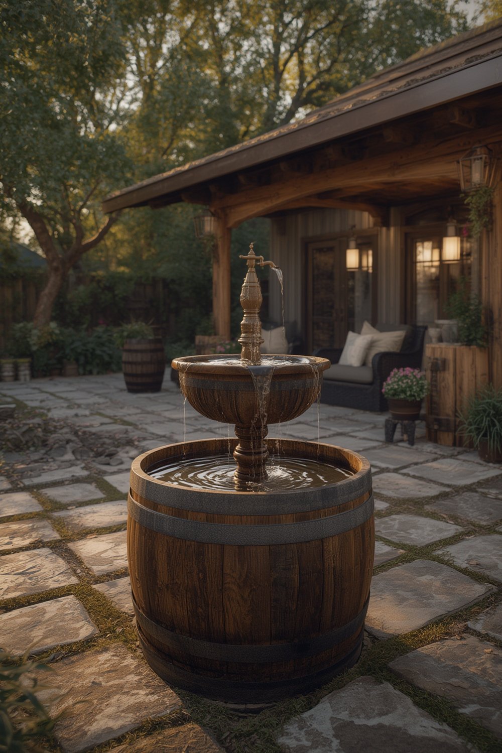 barrel fountain product view