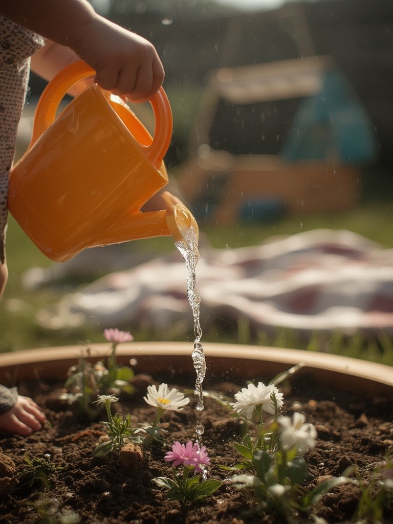 watering can in action