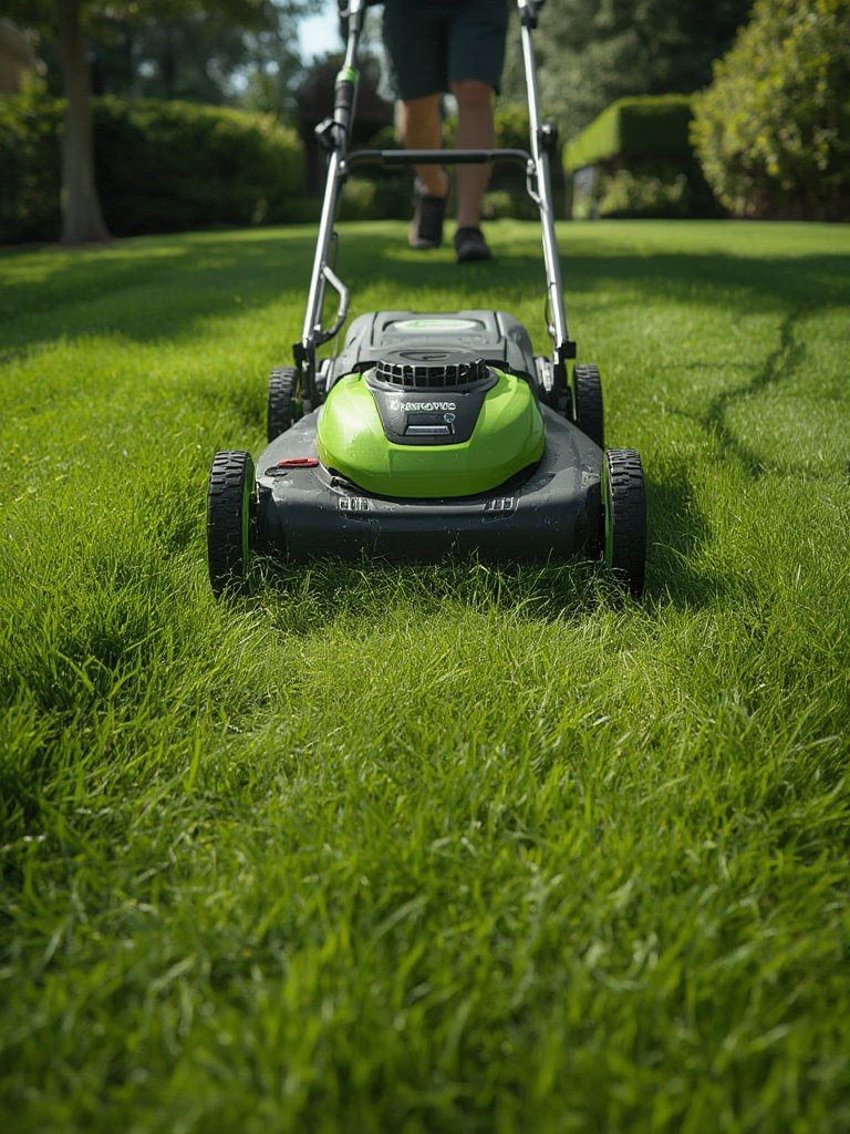 Is the Greenworks 40V 21-Inch Self-Propelled Mower Worth It for Yards Up to 1/3 Acre? 2 cordless mower in action