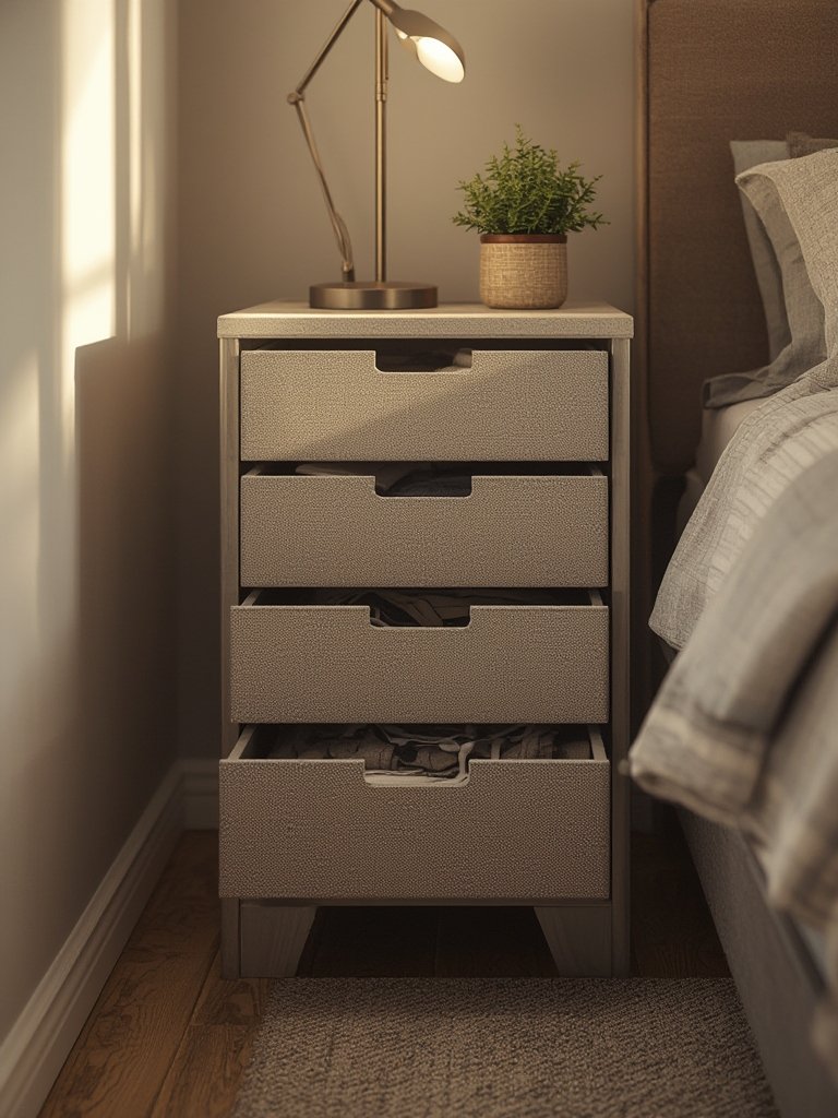 nightstand dresser in action