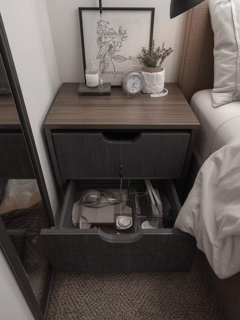 nightstand dresser in action