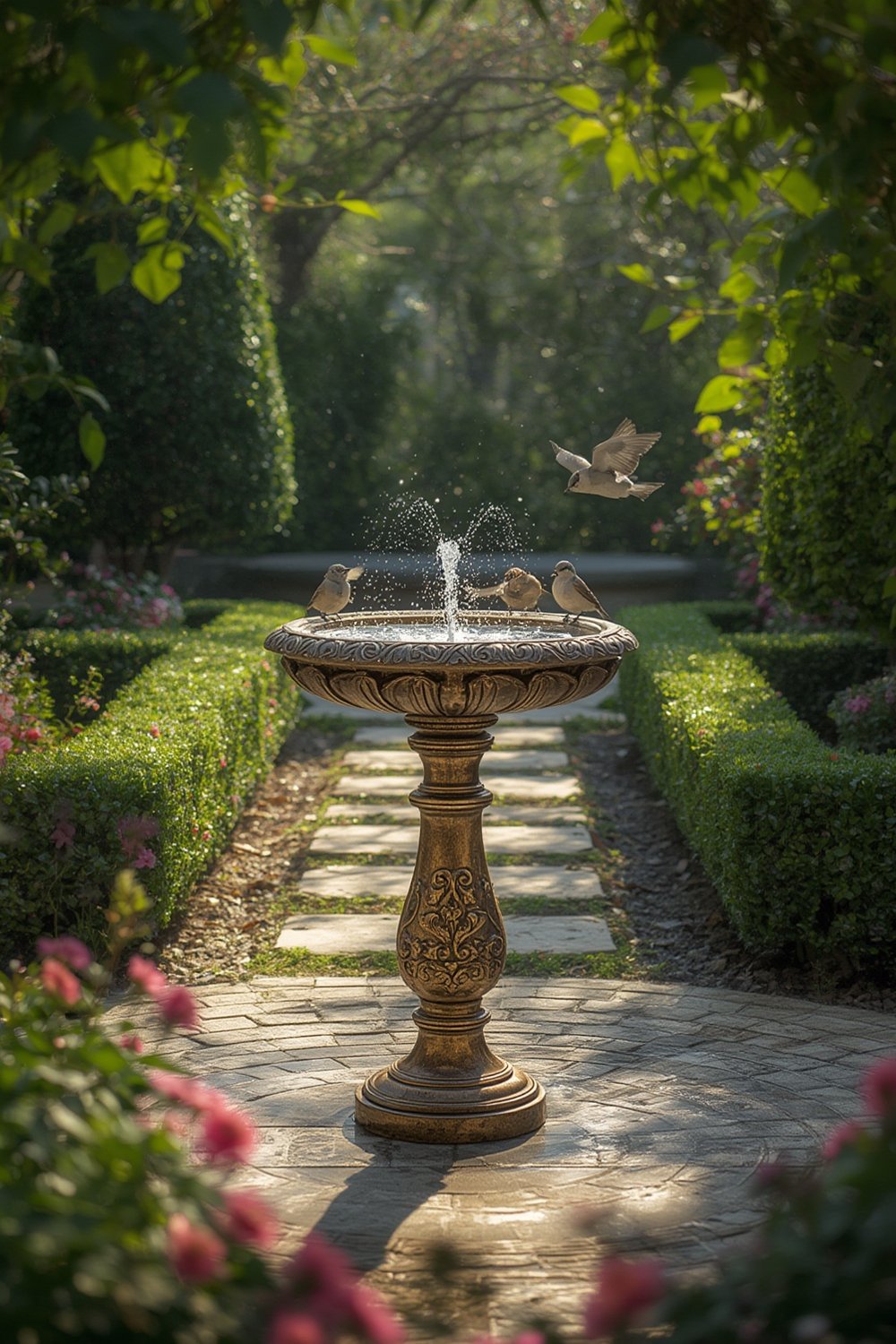 birdbath fountain product view