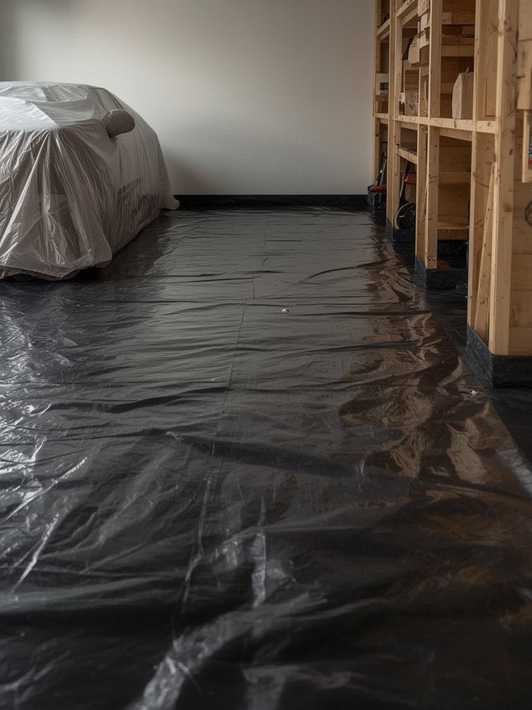 polyethylene sheeting in action