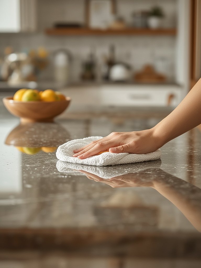 disinfecting wipes in action