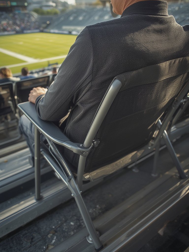 stadium seat in action