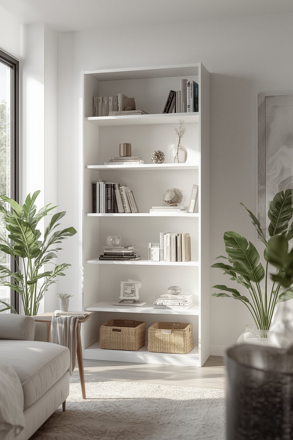 bookshelf white product view