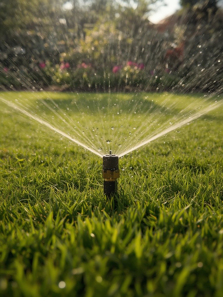 impact sprinkler in action