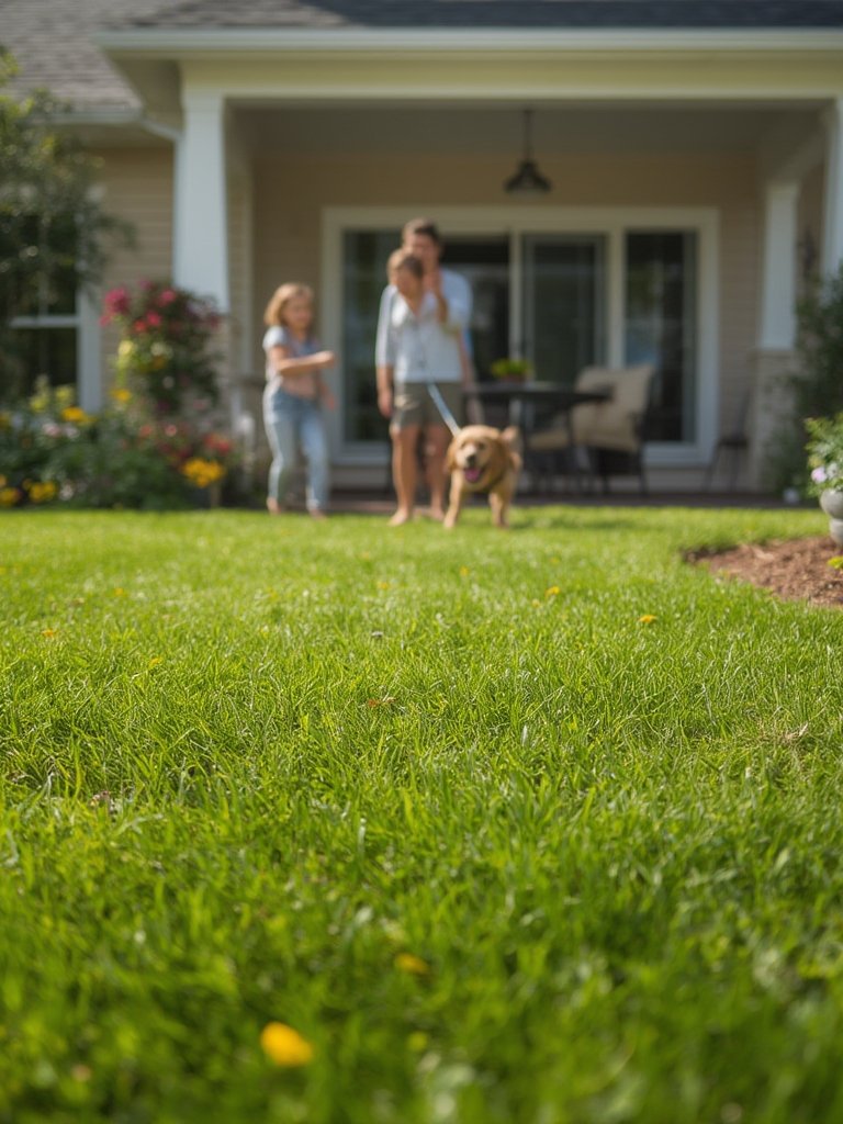 lawn insecticide in action